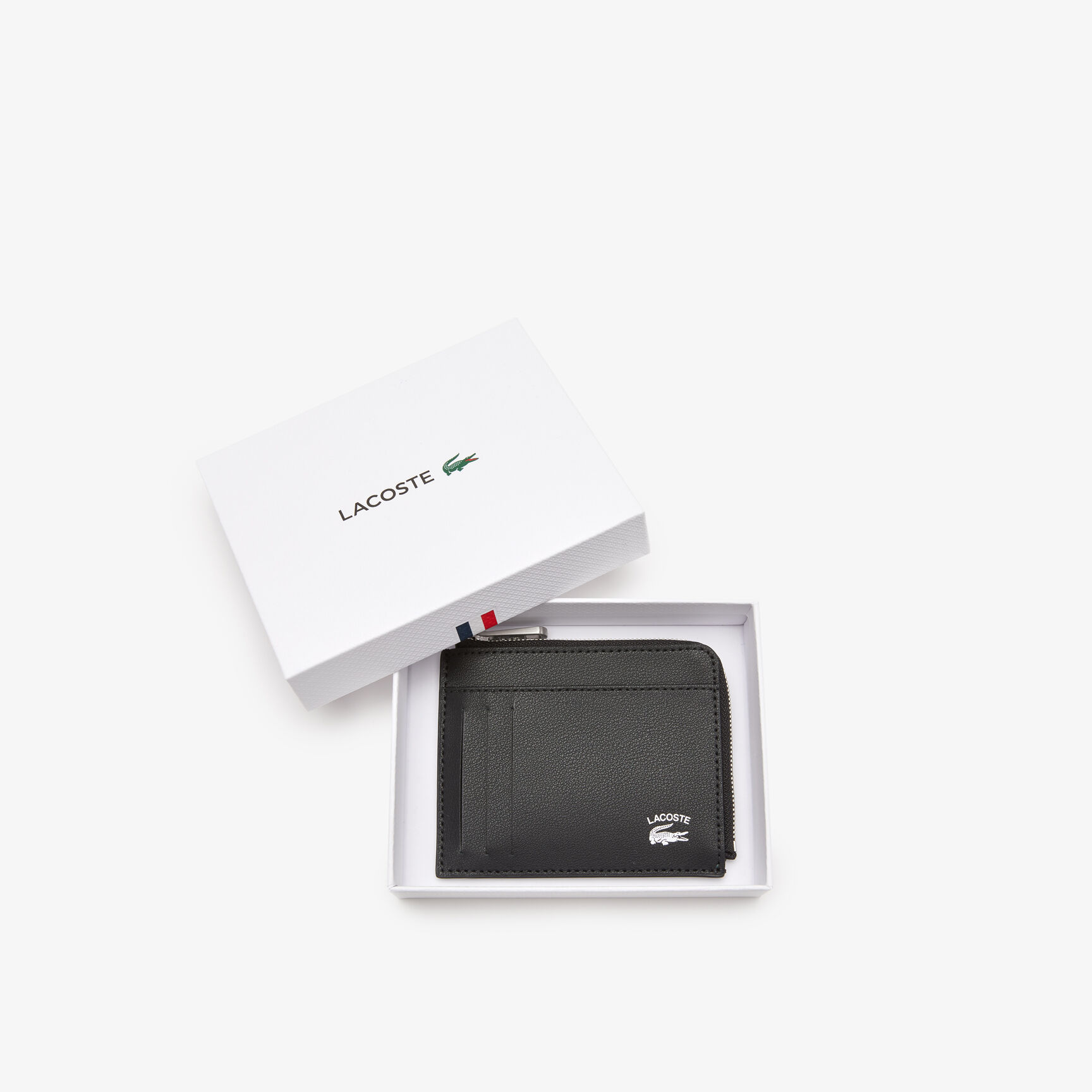 Men's Lacoste Contrast Inscription Zip Card Holder Men's Lacoste Contrast Inscription Zip Card Holder