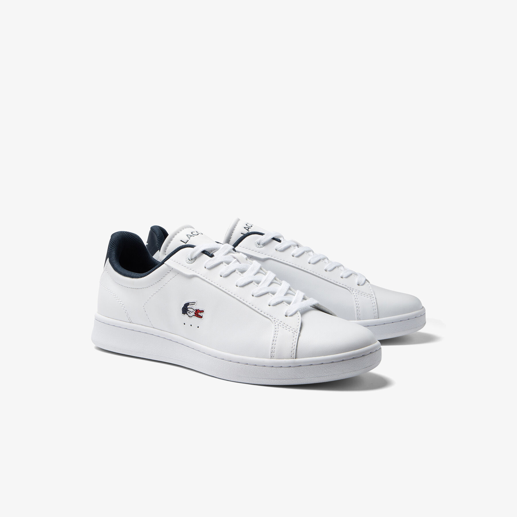 Men's Lacoste Carnaby Pro Leather Tricolour Trainers men s lacoste carnaby pro leather tricolour trainers