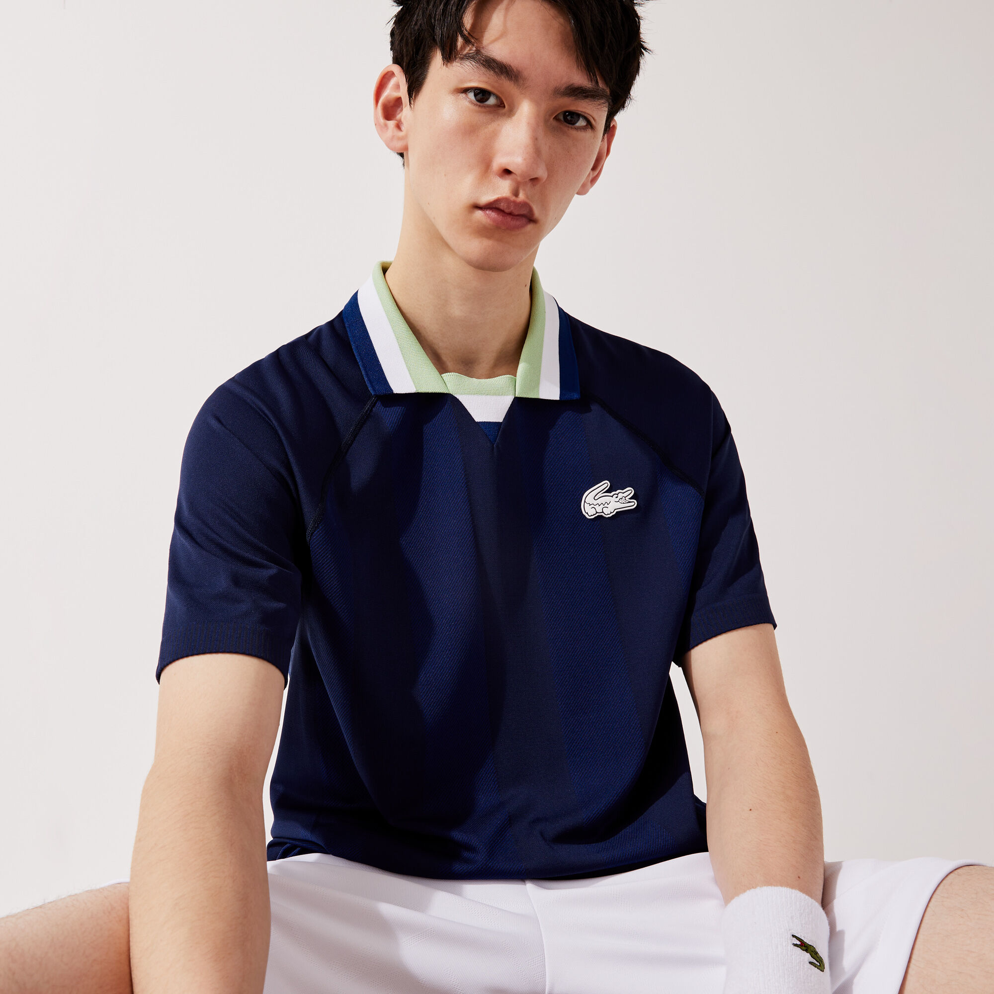 Pull lacoste jacquard deals