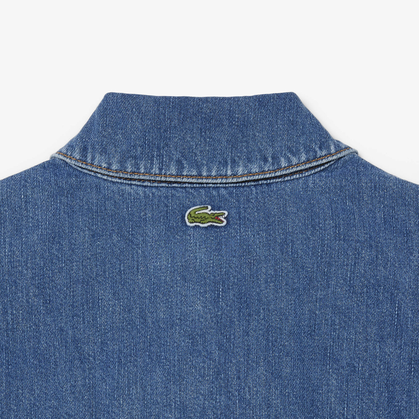 Oversized Lightweight Denim Polo Shirt