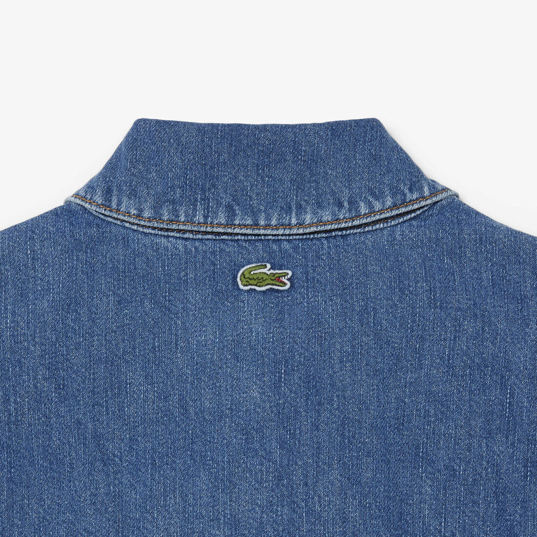 Oversized Lightweight Denim Polo Shirt Oversized Lightweight Denim Polo Shirt