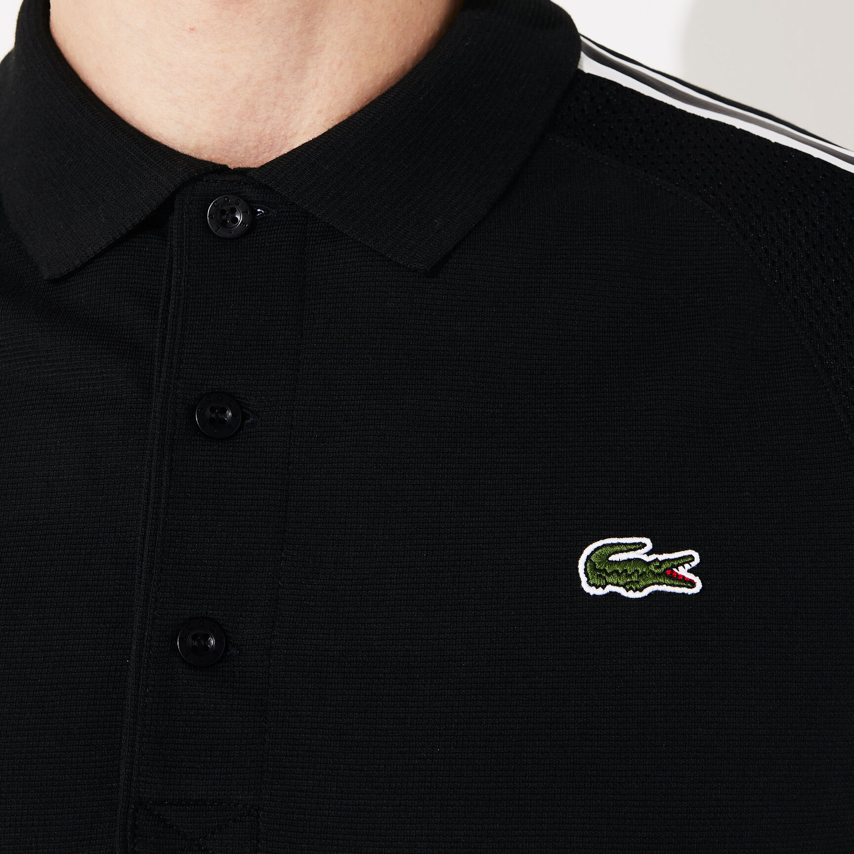 قميص بولو للرجال من مجموعة Lacoste SPORT من القطن فائق الخفة