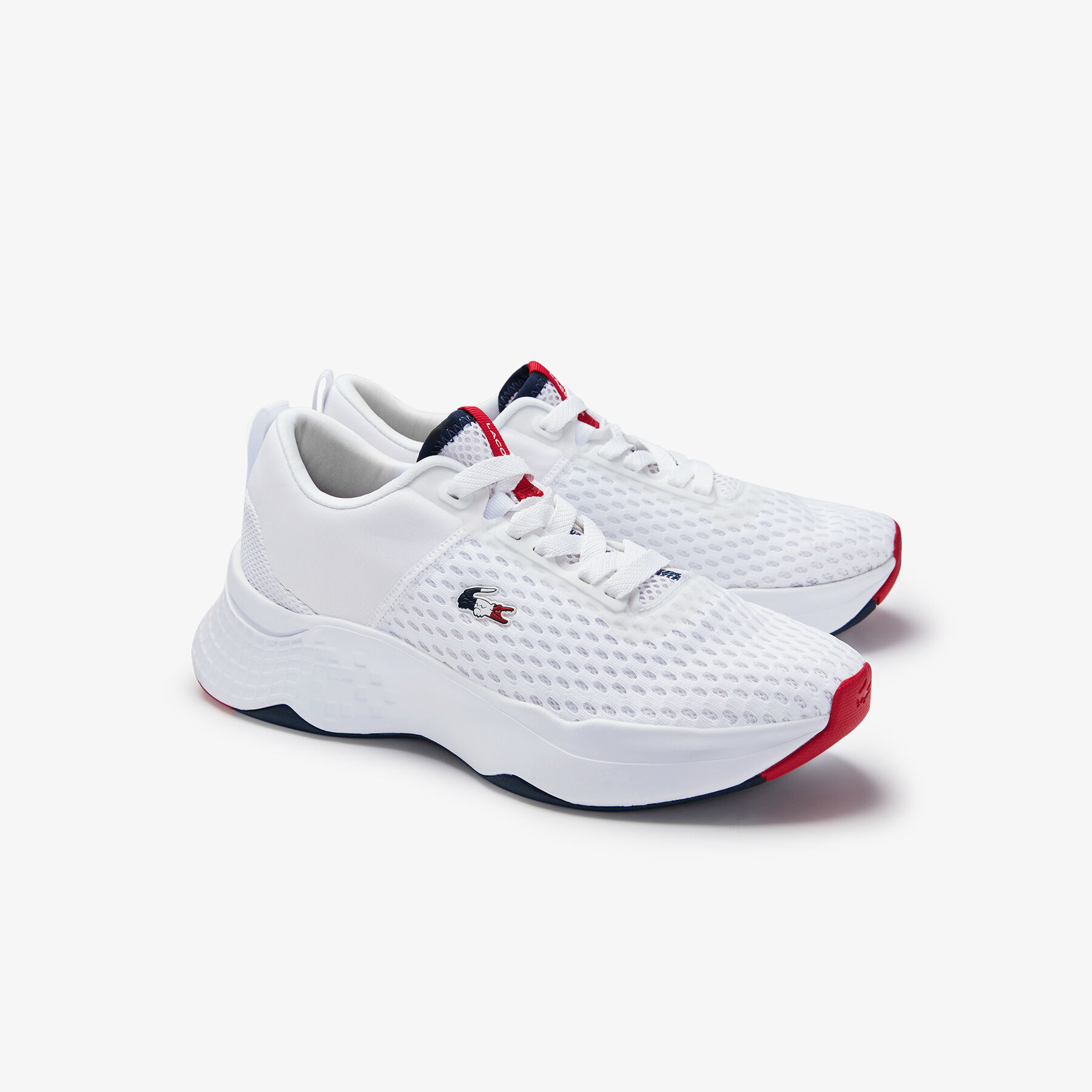 Women's Court-Drive Tricolour Textile Trainers lacoste women s court drive tricolour textile trainers
