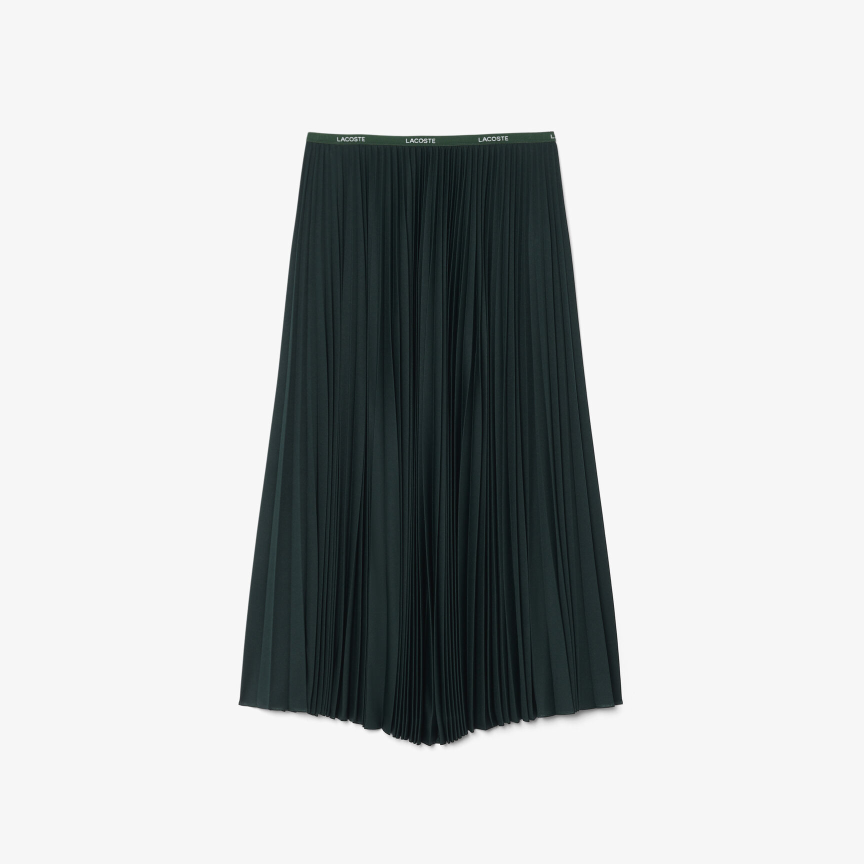 Long Pleated Elasticated Waist Skirt