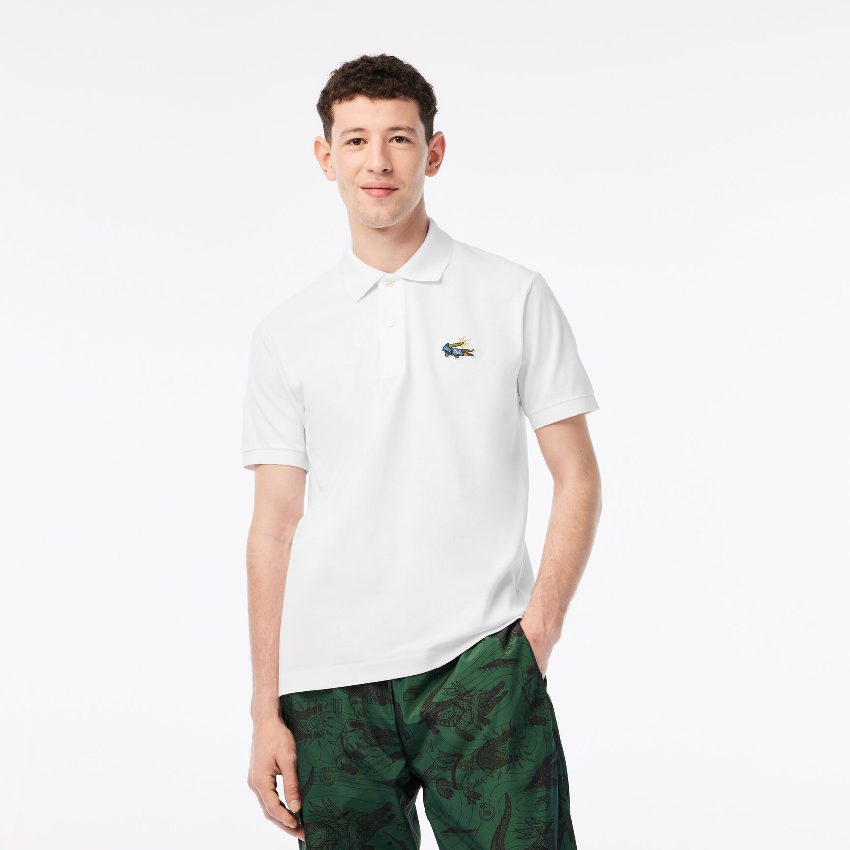 Men’s Lacoste x Netflix Organic Cotton Polo Shirt Men’s Lacoste x Netflix Organic Cotton Polo Shirt