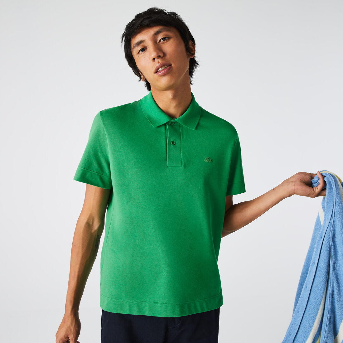 بولو بيكيه الخفيف المسامي للرجال من Lacoste