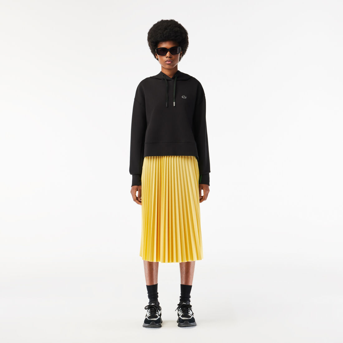 Women's Elasticised Waist Flowing Pleated Skirt Women's Elasticised Waist Flowing Pleated Skirt