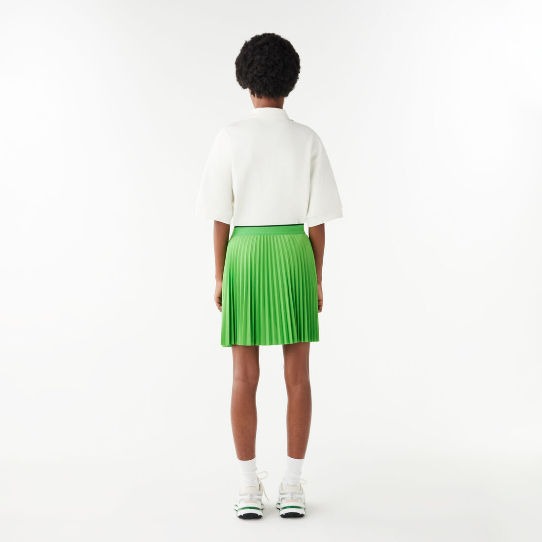 Short Pleated Elastic Waist Skirt Short Pleated Elastic Waist Skirt