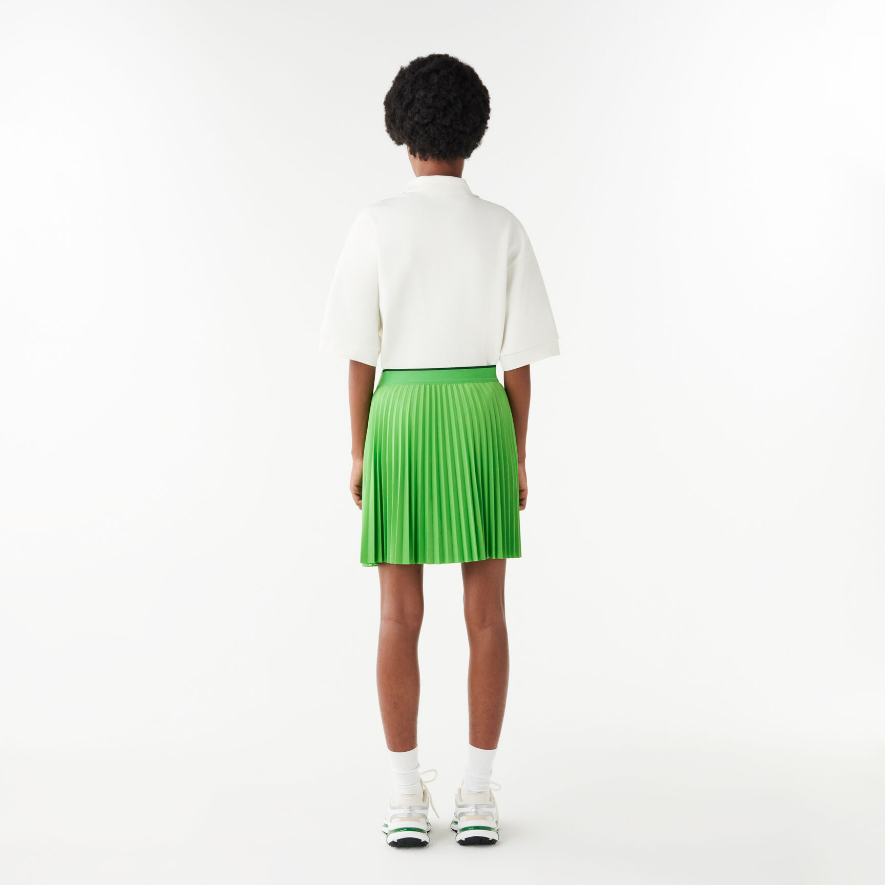 Short Pleated Elastic Waist Skirt Short Pleated Elastic Waist Skirt