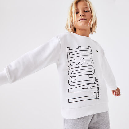 Kids' Lacoste Branded Color-block Sweatshirt