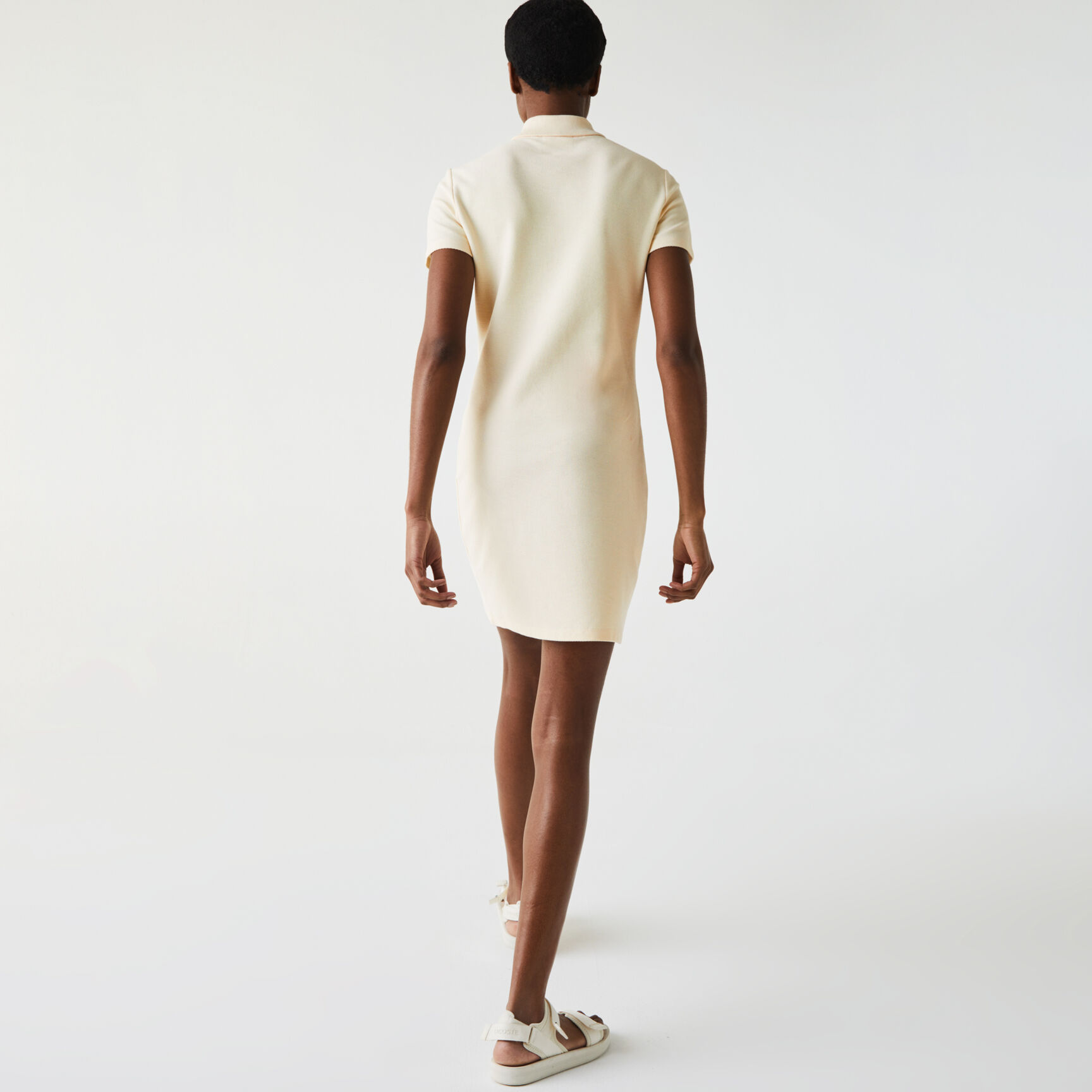 Women’s Made In France Organic Textured Cotton Piqué Polo Dress