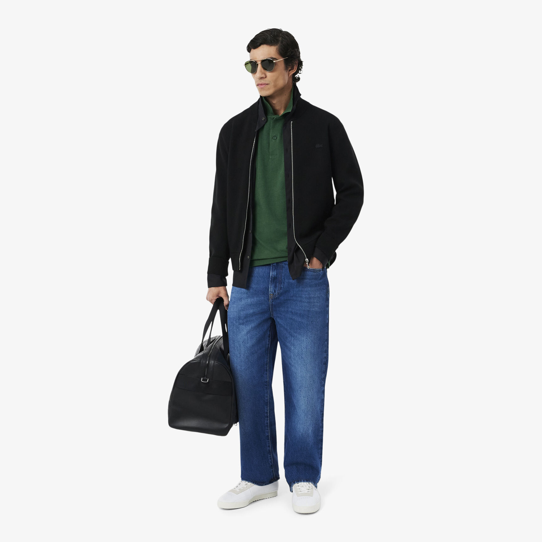 Regular Fit Cotton Blend Polo Shirt