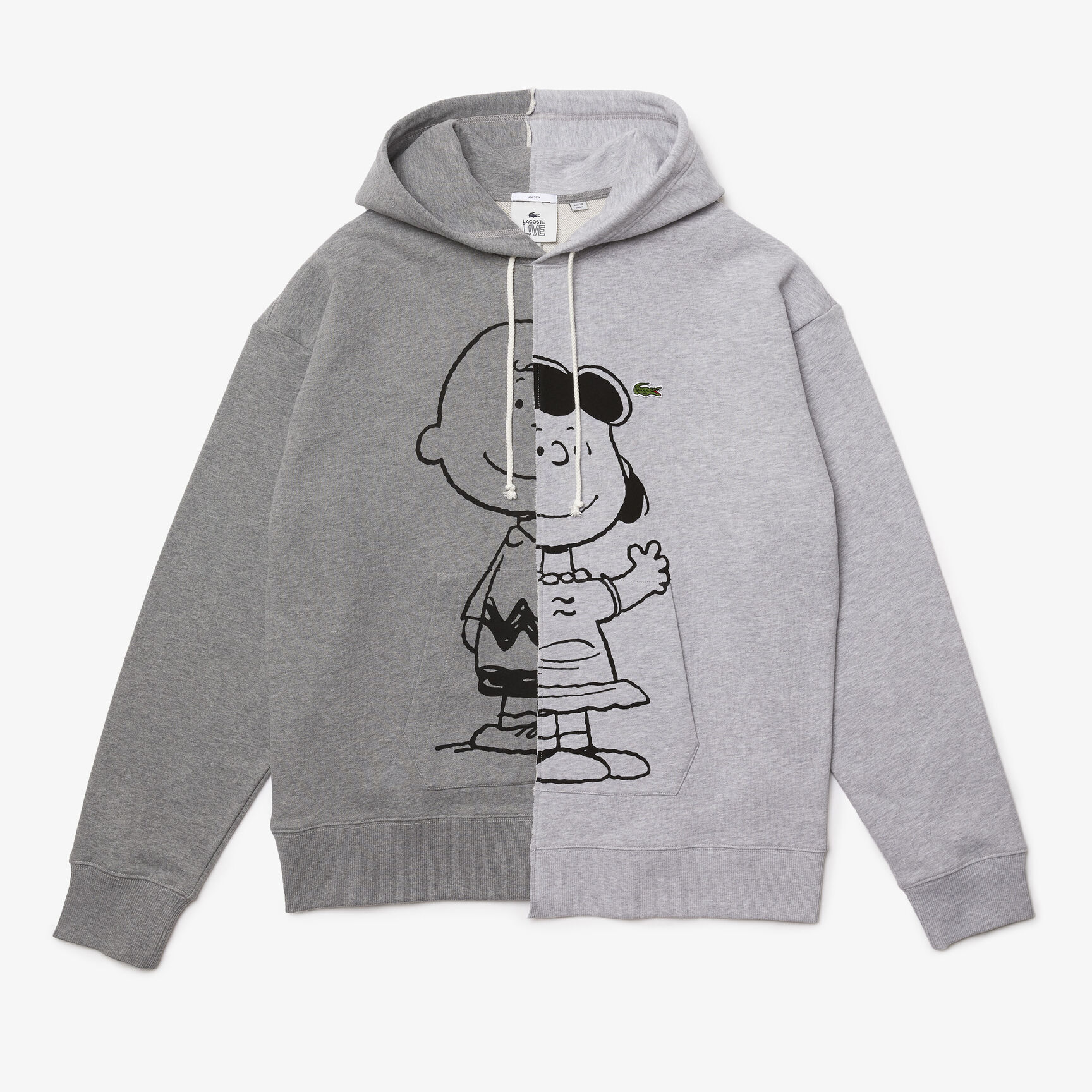 Unisex Lacoste L!VE x Peanuts Loose Fit Hooded Sweatshirt