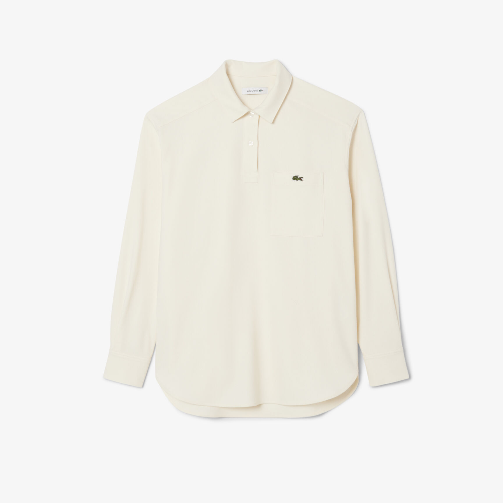 Oversized Polo Style Flannel Shirt