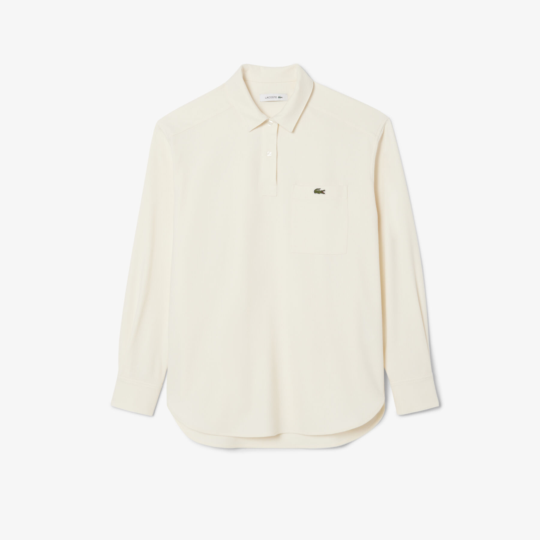 Oversized Polo Style Flannel Shirt lacoste oversized polo style flannel shirt
