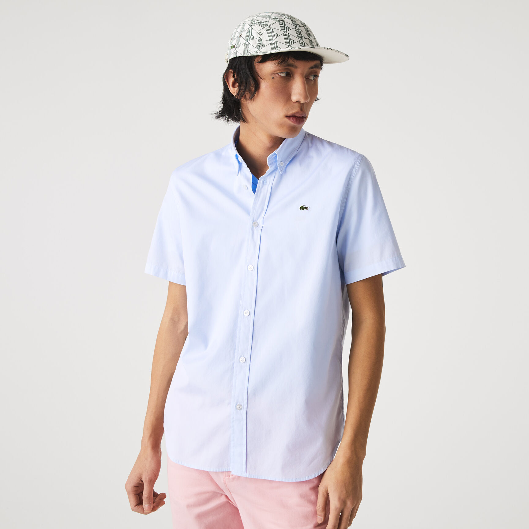 قميص قطن فاخر بقصة عادية للرجال