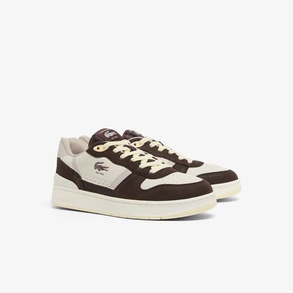 حذاء رياضي رجالي من الجلد بتصميم مشبك على شكل حرف T