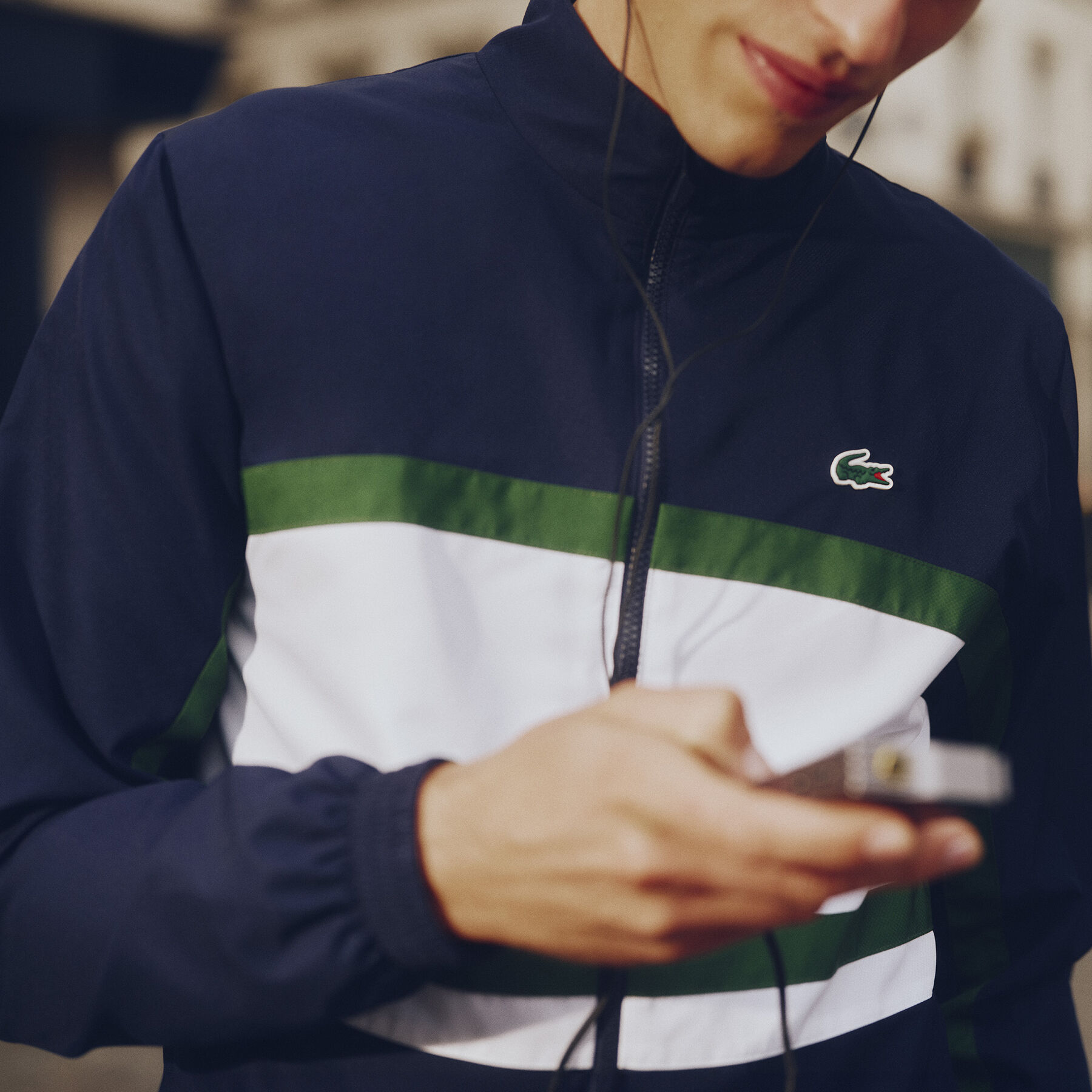lacoste sport printed tracksuit