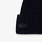 lacoste holiday ribbed wool beanie