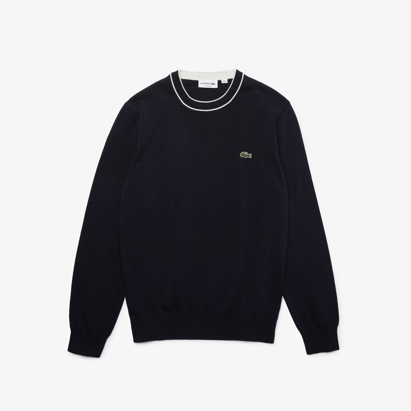 كنزة رجالية من القطن العضوي برقبة دائرية