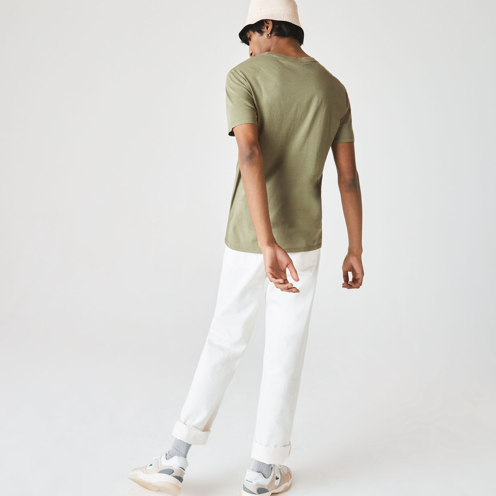 Lightweight Cotton Pima V Neck T-shirt