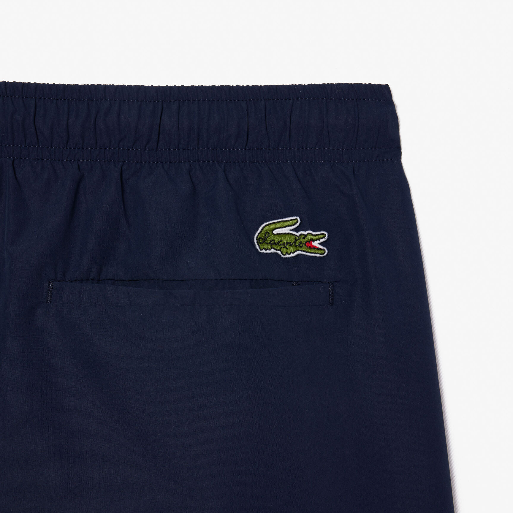 Mid Length Slogan Swim Trunks