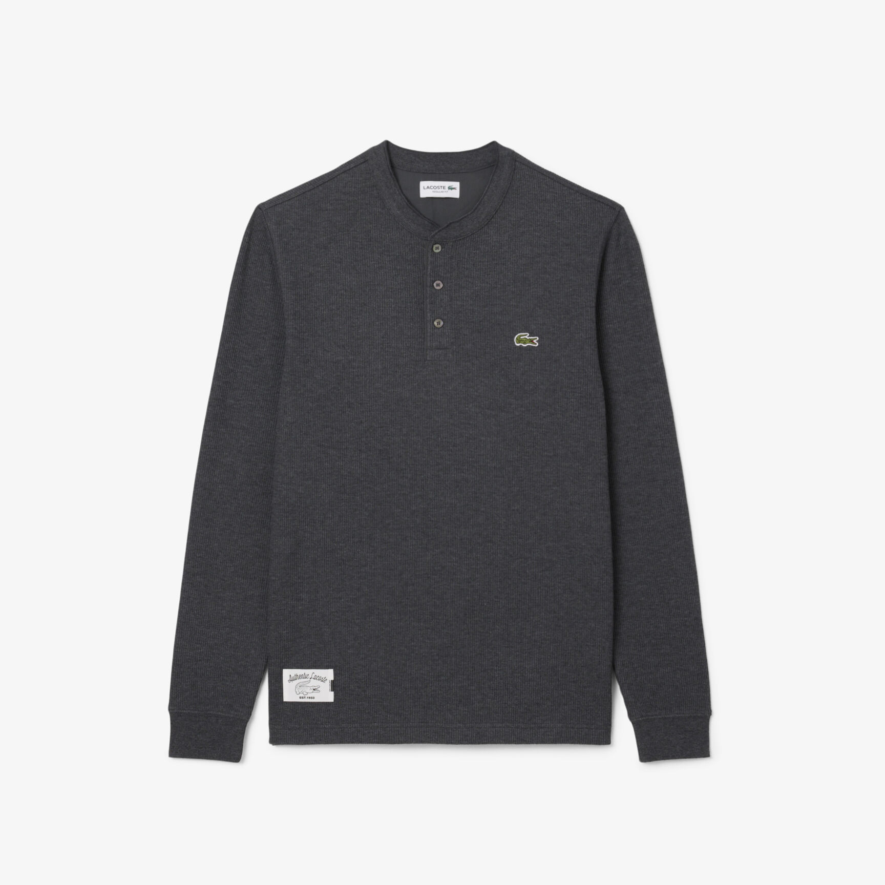 Long Sleeved Waffle Knit T-shirt - TH0035-00-050