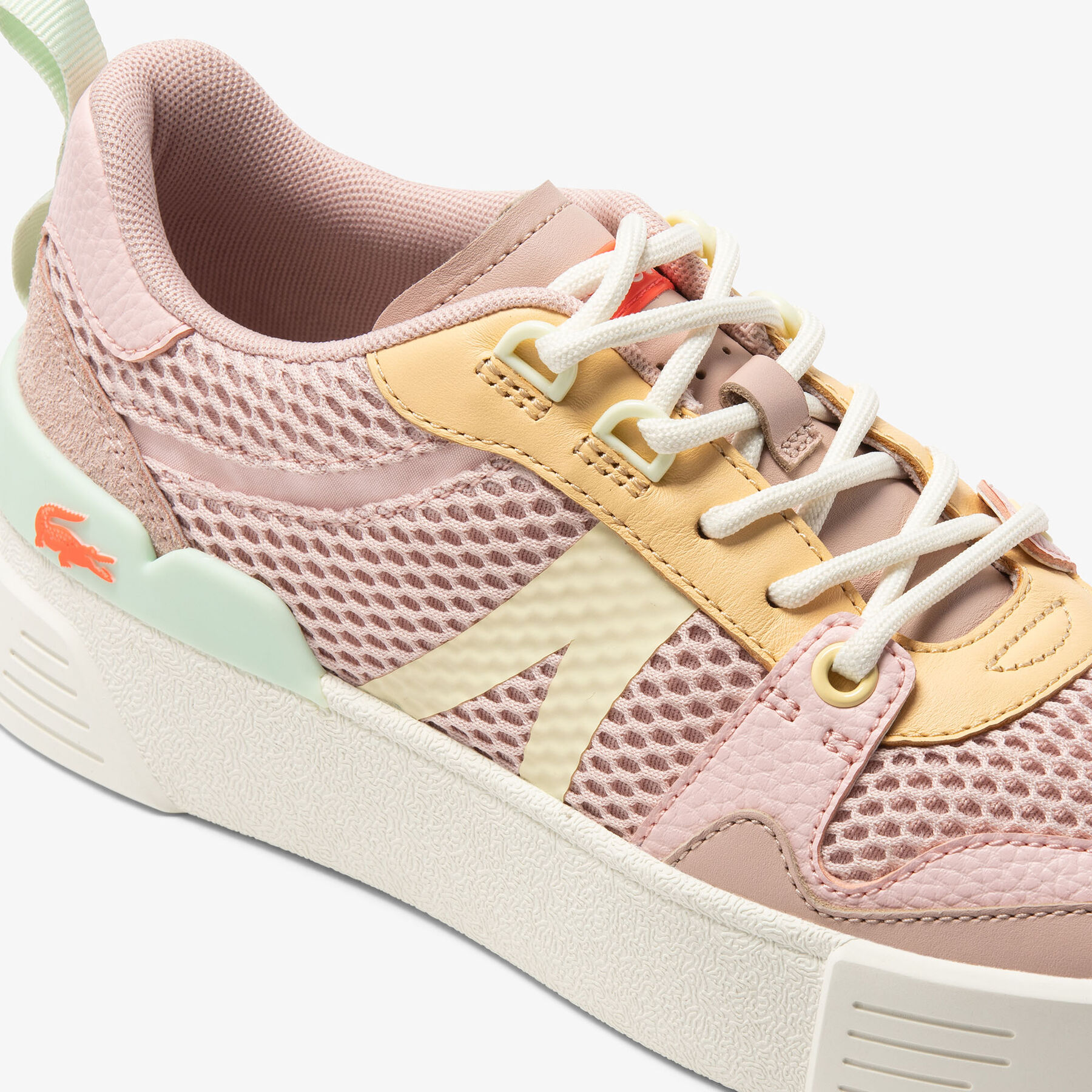 Women's Lacoste L002 Leather Tonal Trainers women s lacoste l002 leather tonal trainers
