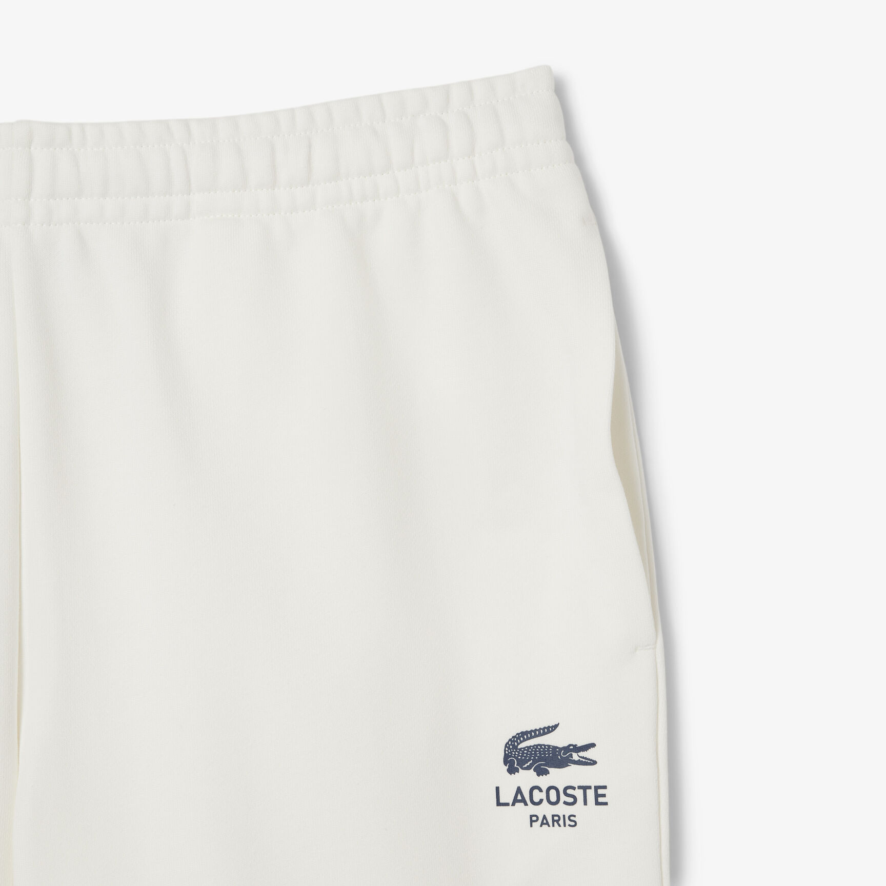 Printed cotton fleece shorts