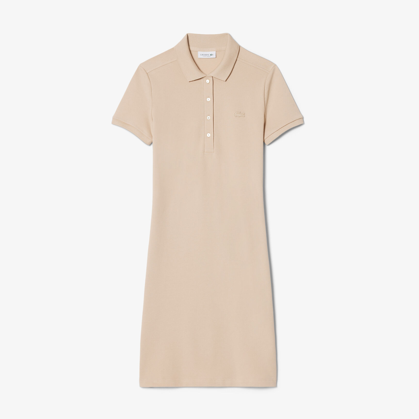 Slim Fit Stretch Petit Pique Polo Dress