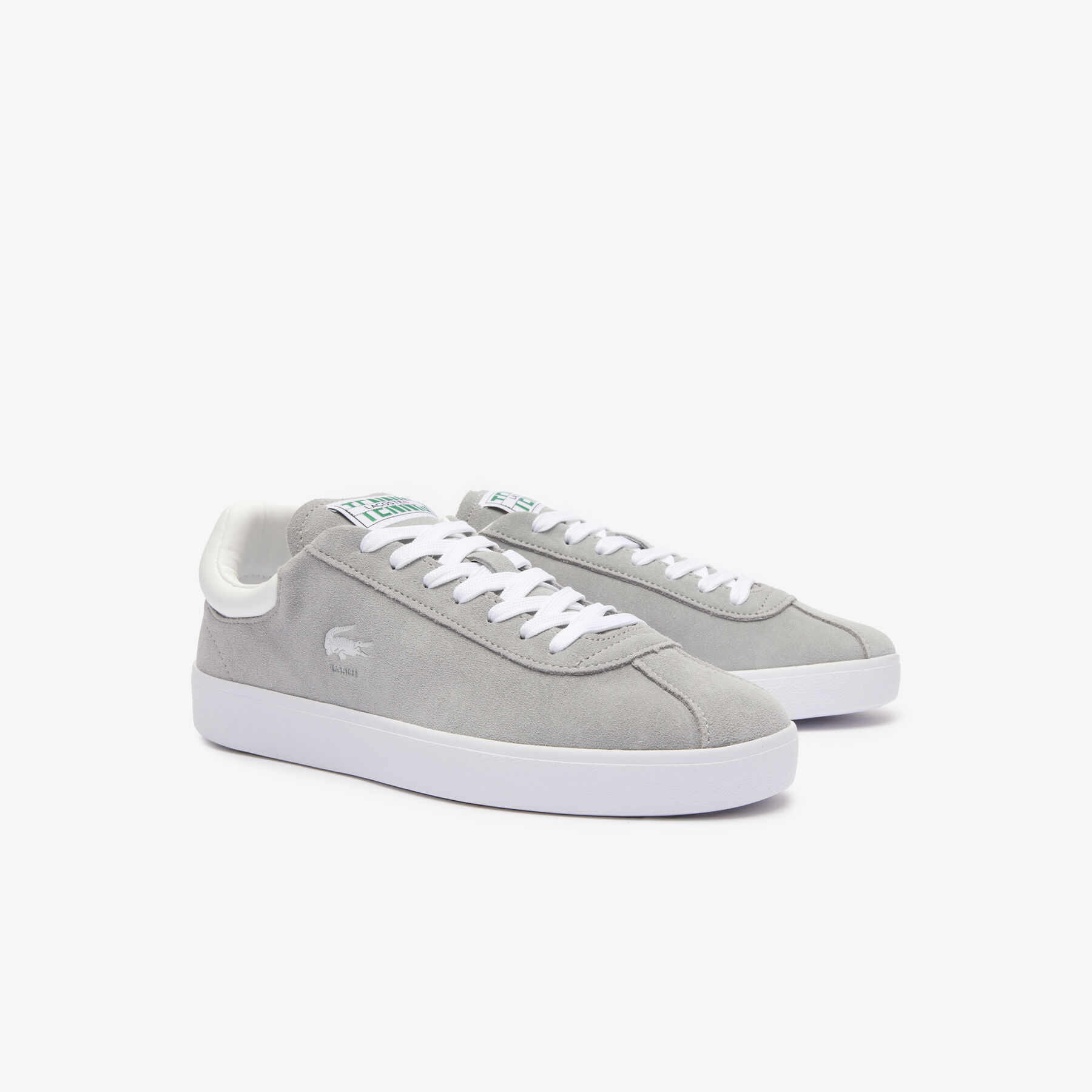 Men's Baseshot Translucent Sole Sneakers lacoste men s baseshot translucent sole sneakers