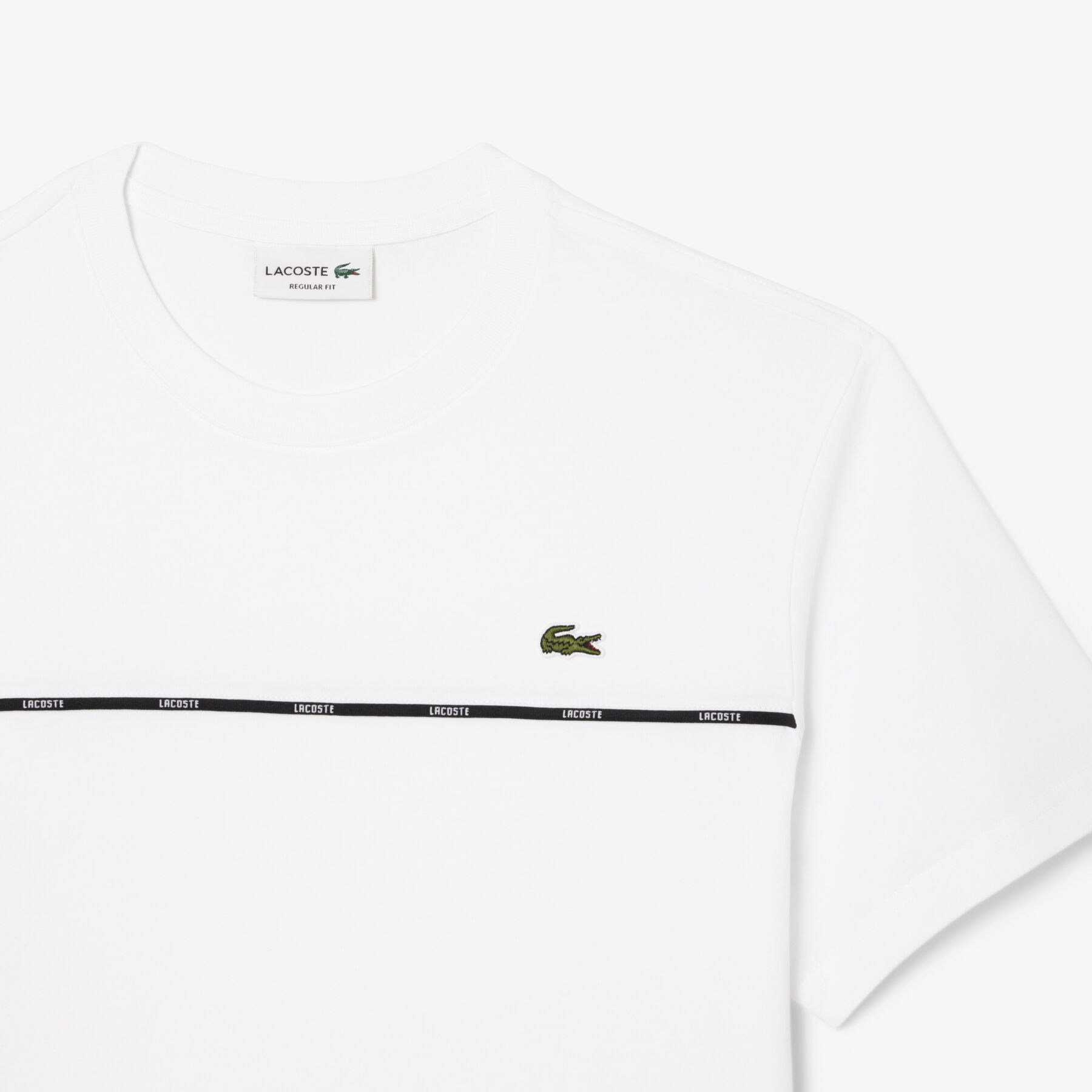 Lacoste Trim Cotton Jersey T-shirt
