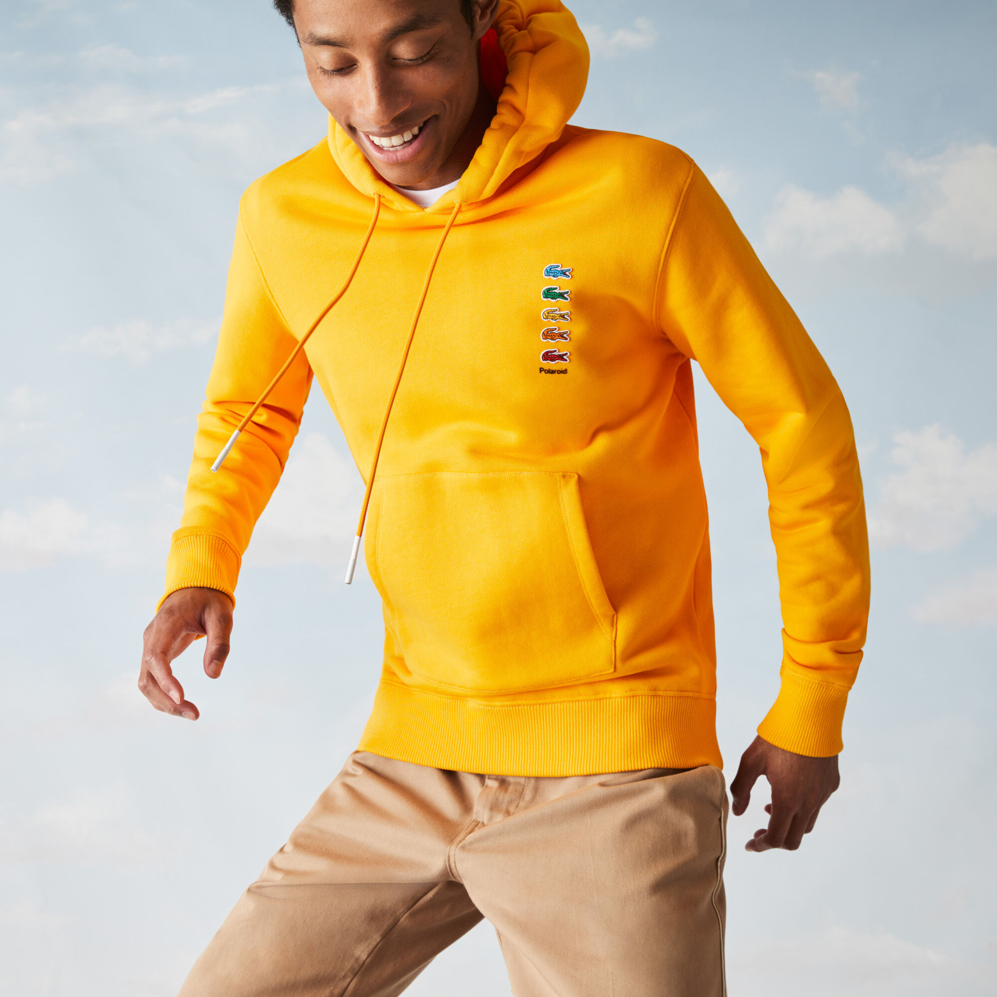 Polaroid hoodie yellow sales