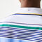 لاكوست قميص قطني مقلم للنساء قصة كلاسيكية مع ياقة وشاح مجموعة lacoste live