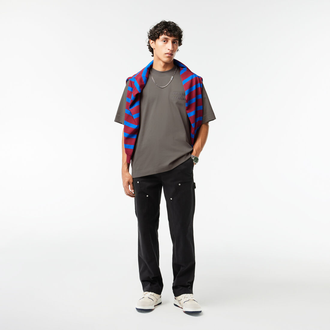 طقم تي شيرت قطن برقبة مستديرة للرجال، 3 قطع طقم تي شيرت قطن برقبة مستديرة للرجال، 3 قطع