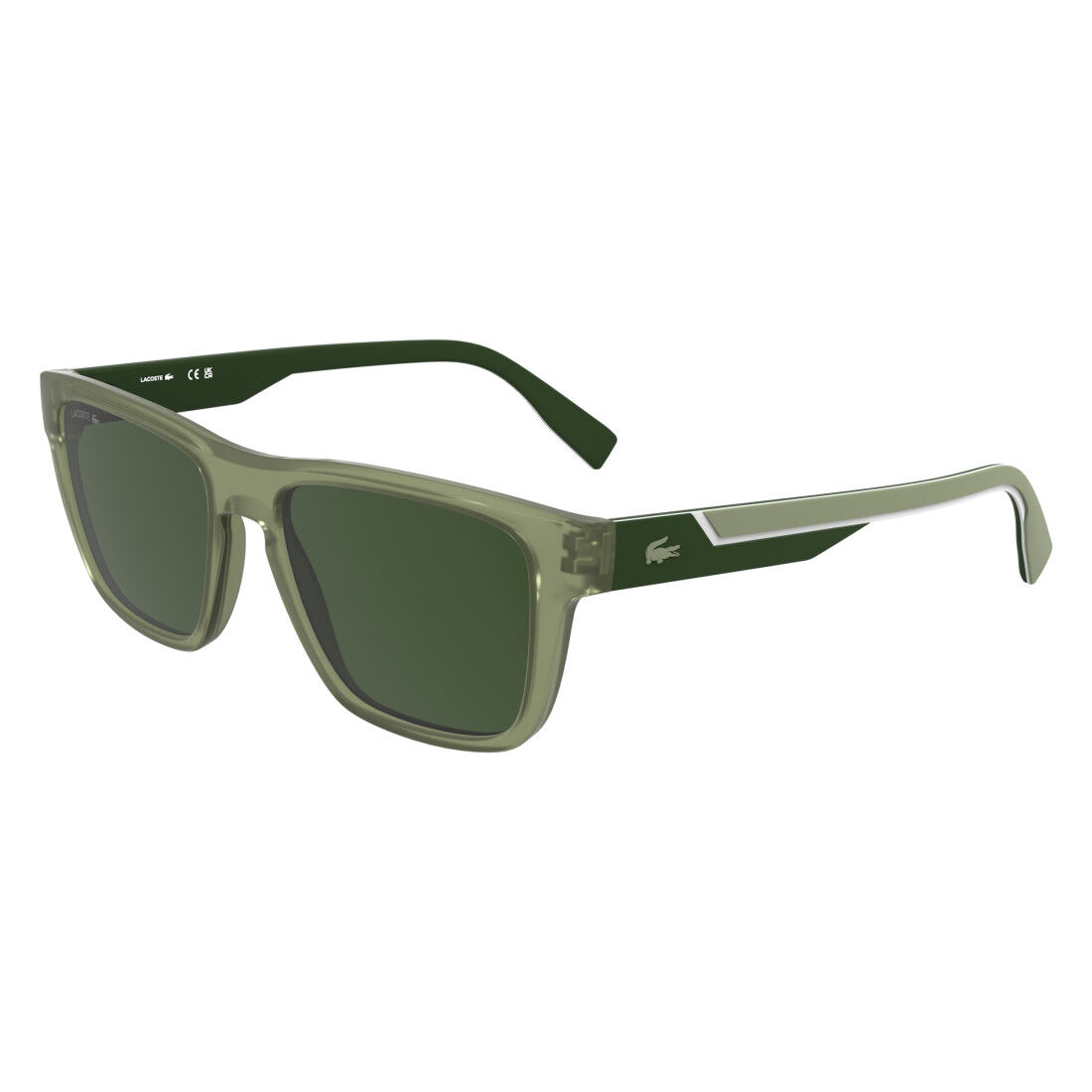 Lacoste Men's Rectangular Bio-injected Sunglasses