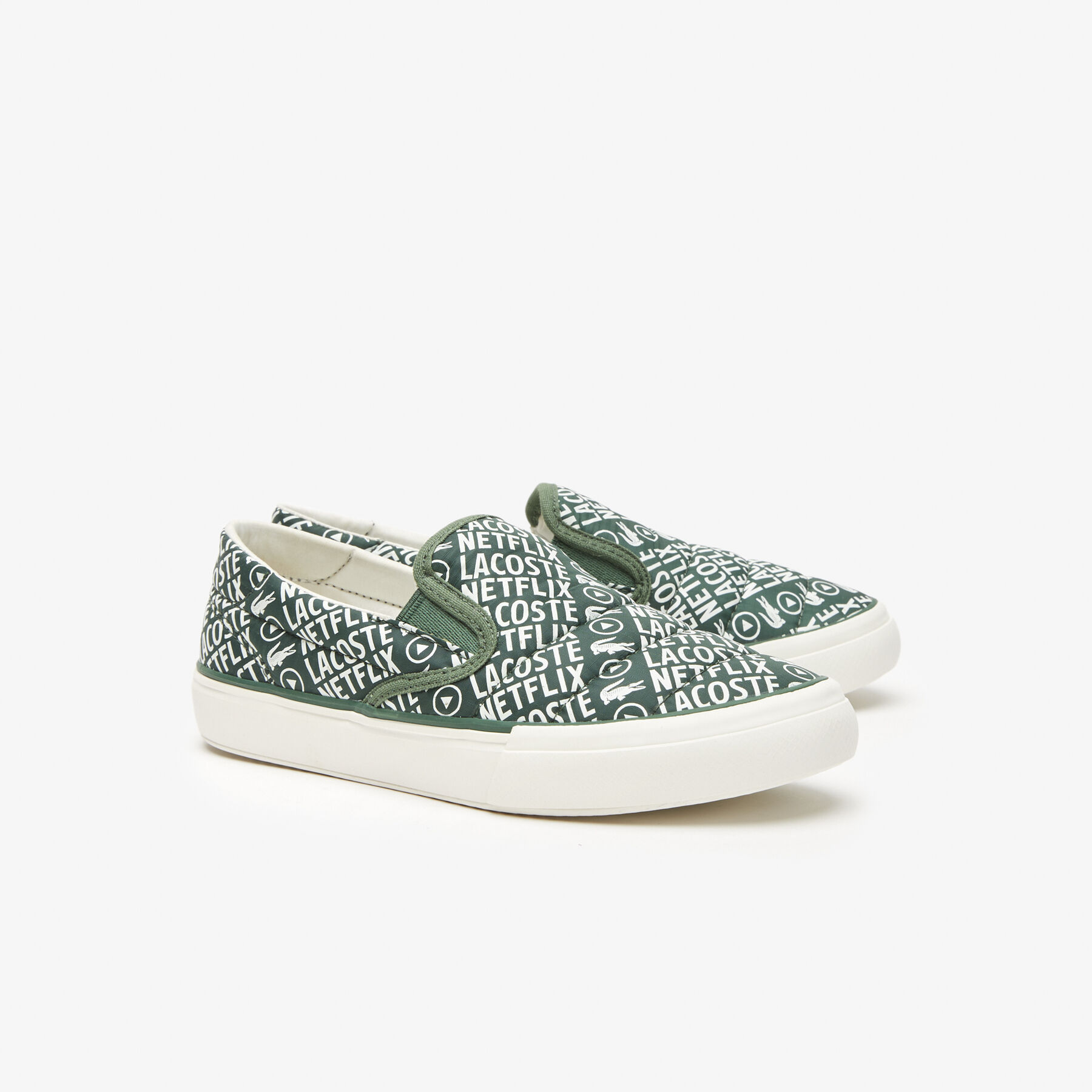 Children's Lacoste x Netflix Jump Server Slip Textile Slip On children s lacoste x netflix jump server slip textile slip on