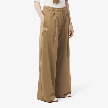 Pleat Front Pique Sweatpants