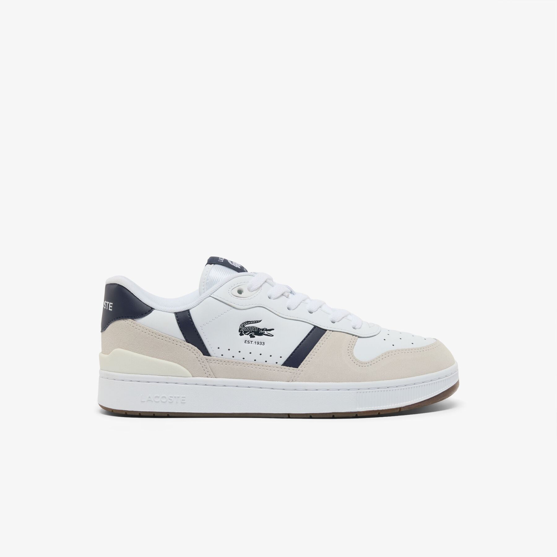 Men's T-Clip Set Leather Sneakers lacoste men s t clip set leather sneakers