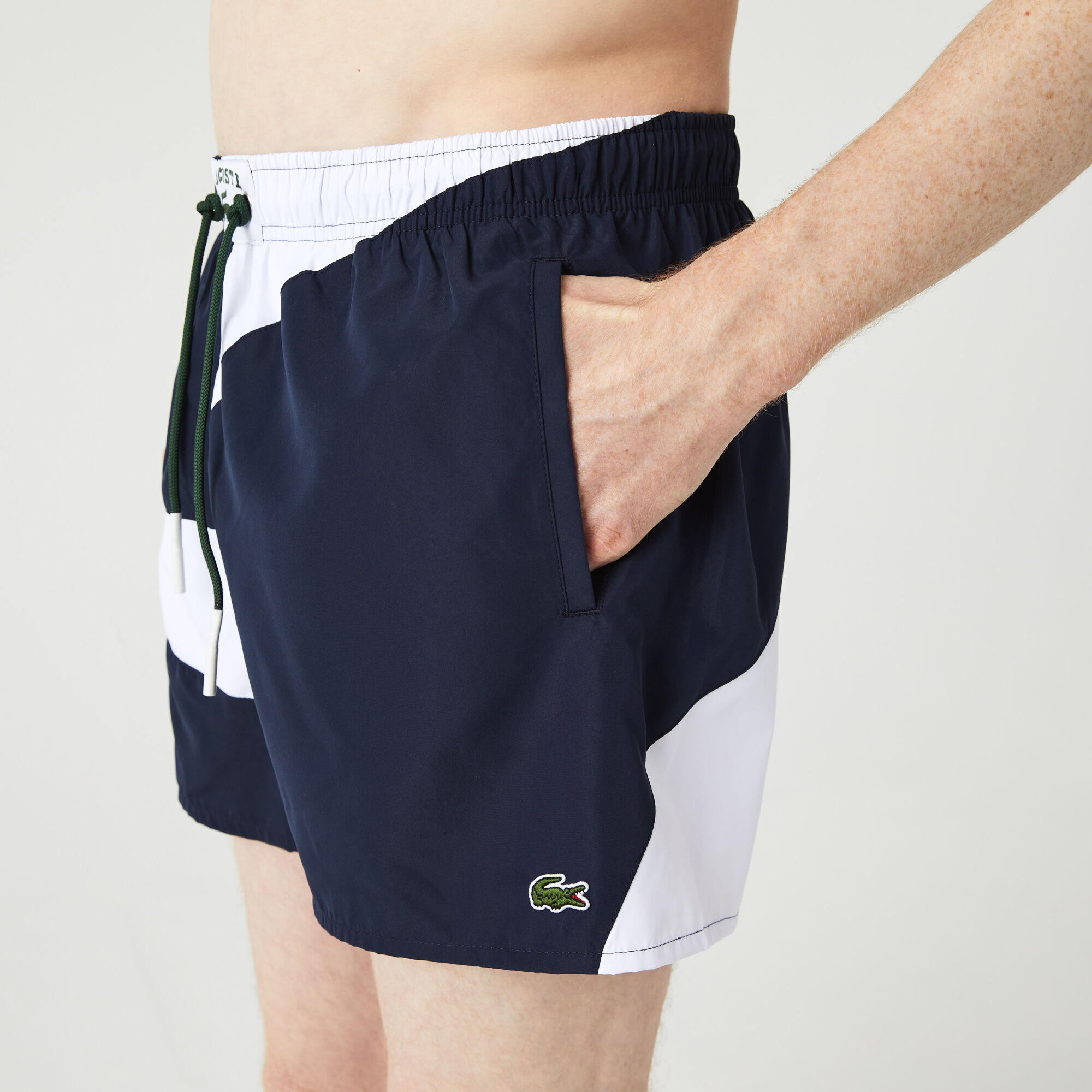 Men's Heritage Graphic Patch Light Swimming Trunks | Lacoste SA