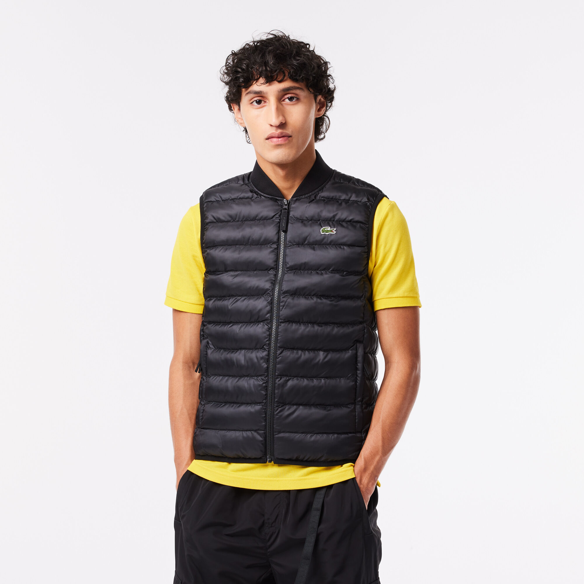 Buy Men s Lacoste Padded Water Repellent Vest Jacket Lacoste SA