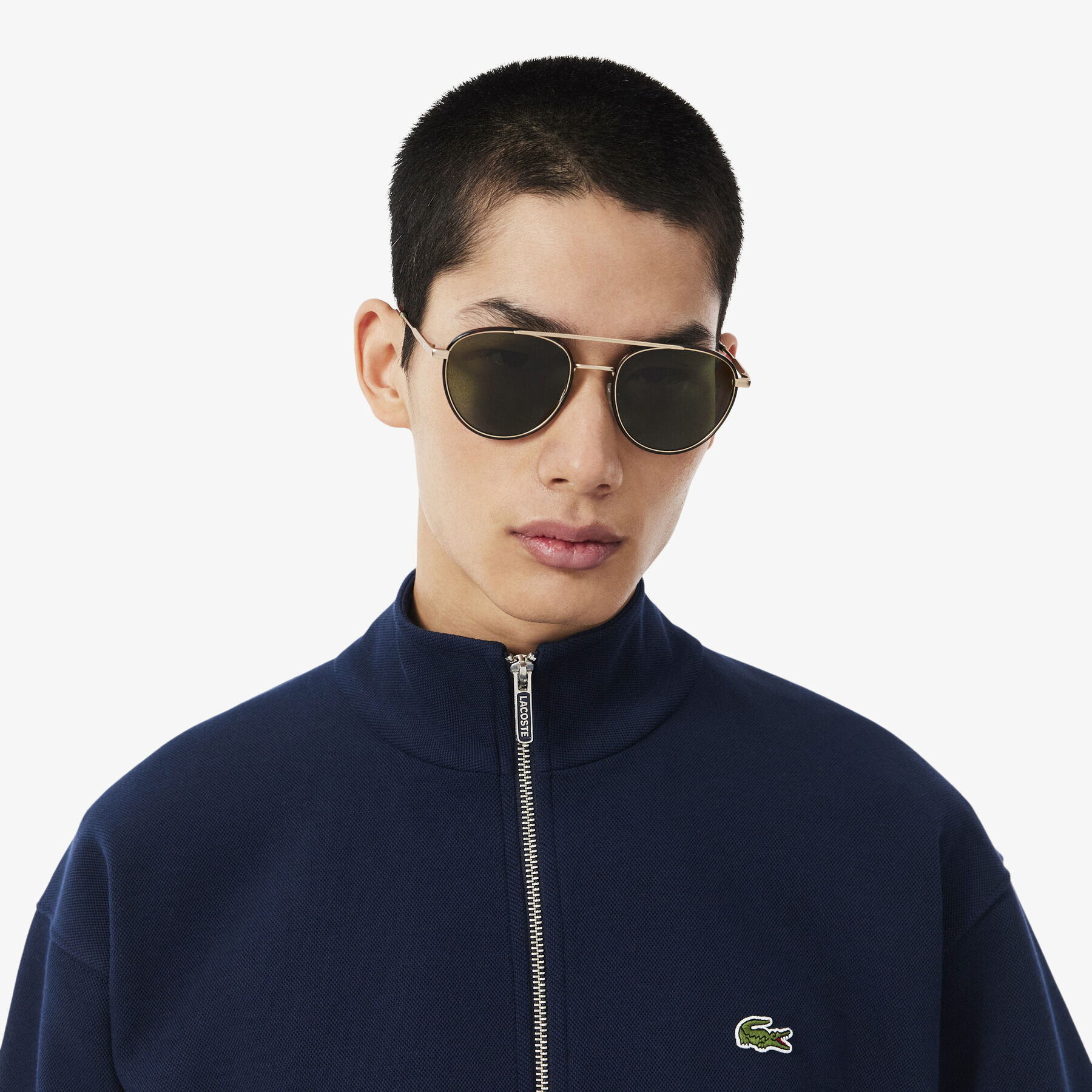 Double Face Pique Zipped Sweatshirt lacoste double face pique zipped sweatshirt