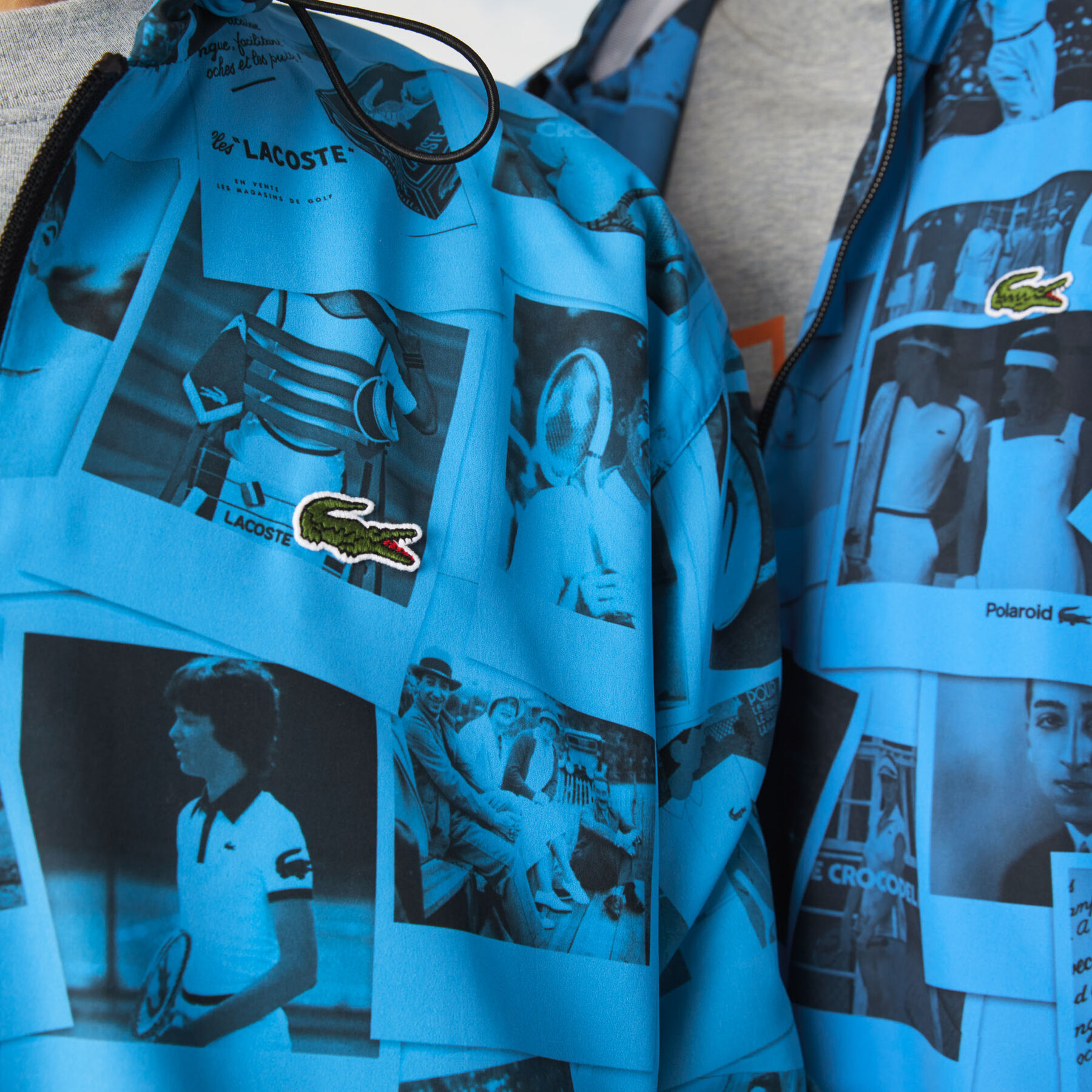 unisex lacoste live polaroid collaboration zip jacket
