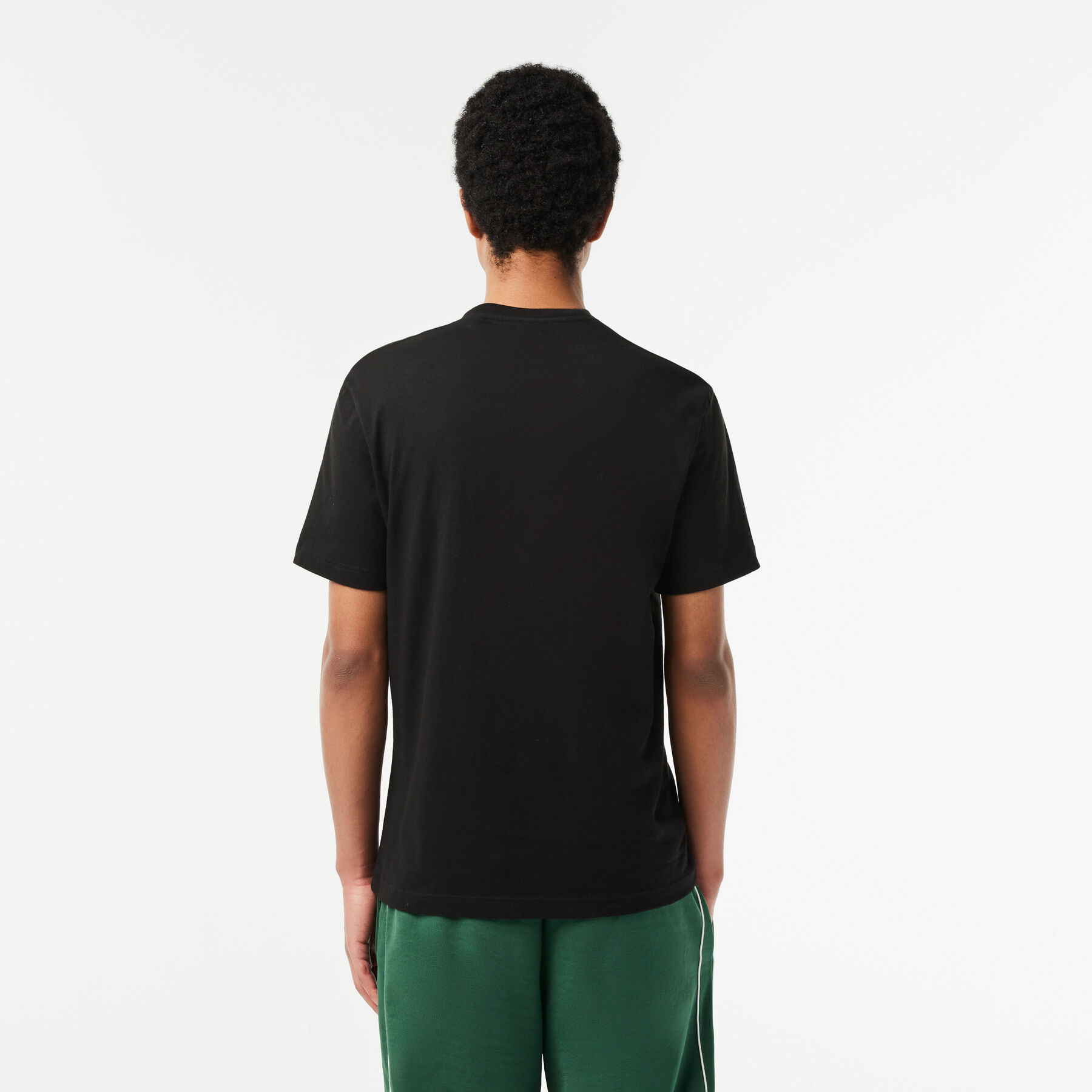 Signature Print Cotton T-shirt lacoste signature print cotton t shirt