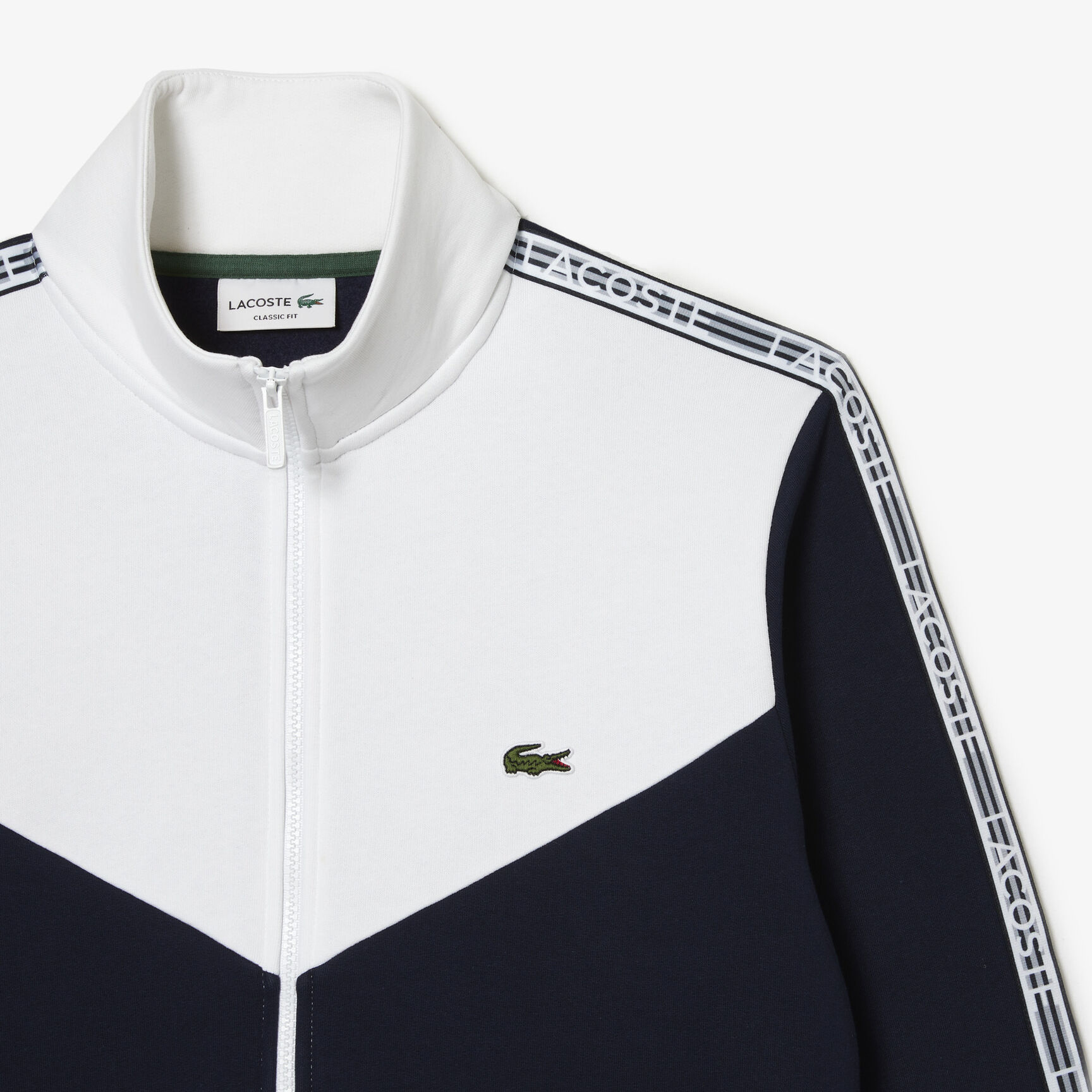 Men&rsquo;s Lacoste Classic Fit Colourblock Zipped Sweatshirt