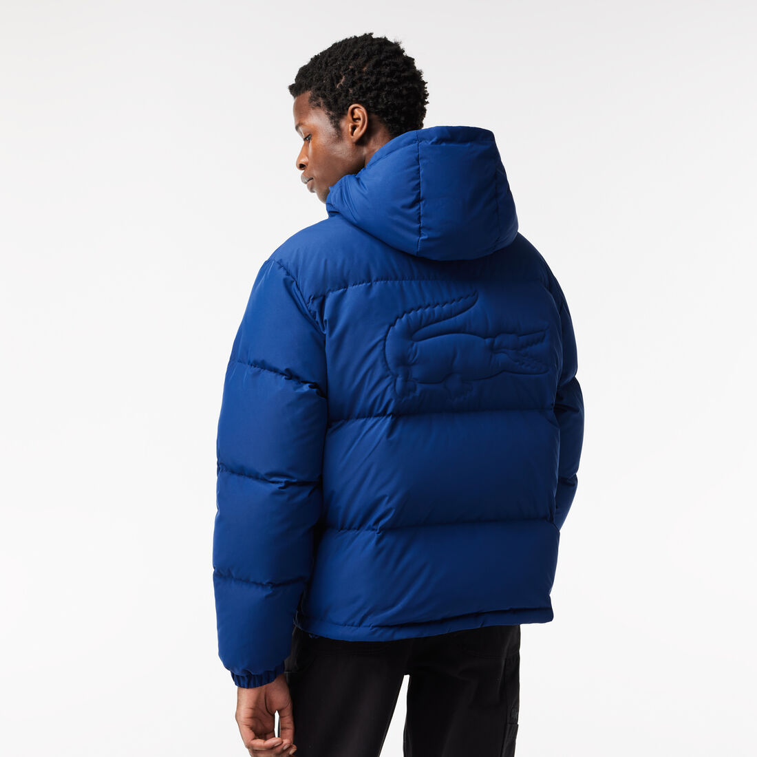Men's Lacoste Quilted Water-Repellent Short Jacket Men's Lacoste Quilted Water-Repellent Short Jacket