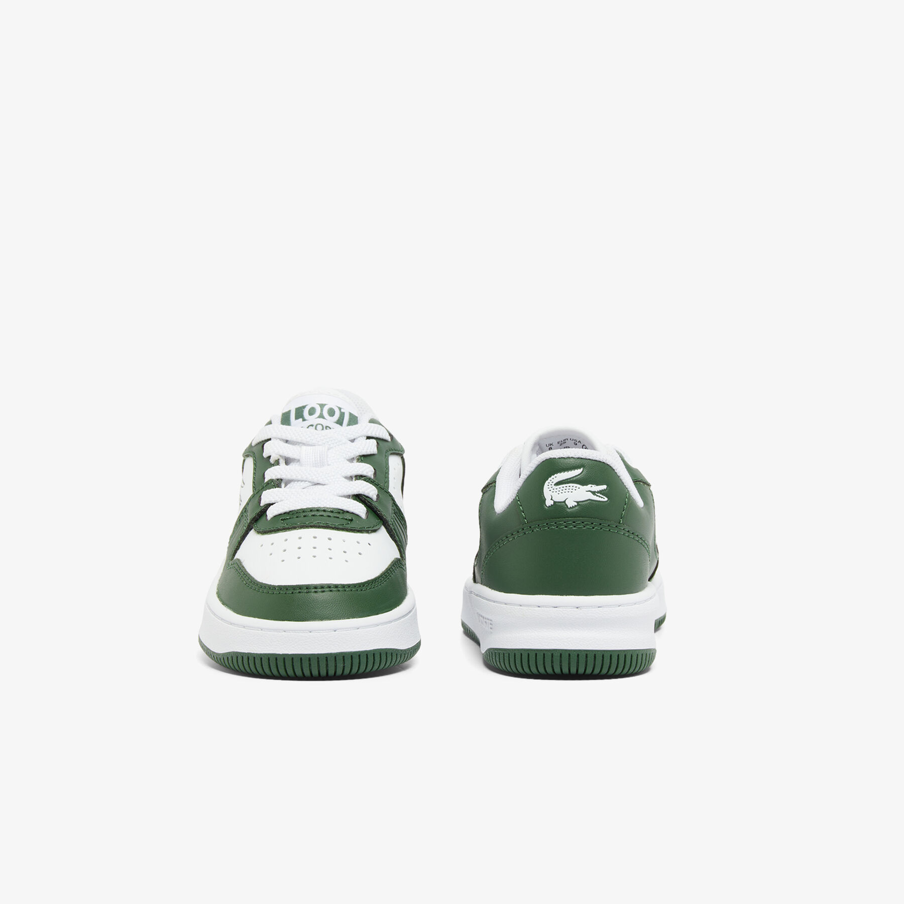 lacoste infant s l001 set leather sneakers