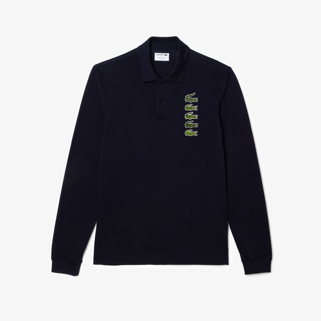 Long-Sleeved Original L.12.12 Multi Badge Polo Shirt Long-Sleeved Original L.12.12 Multi Badge Polo Shirt