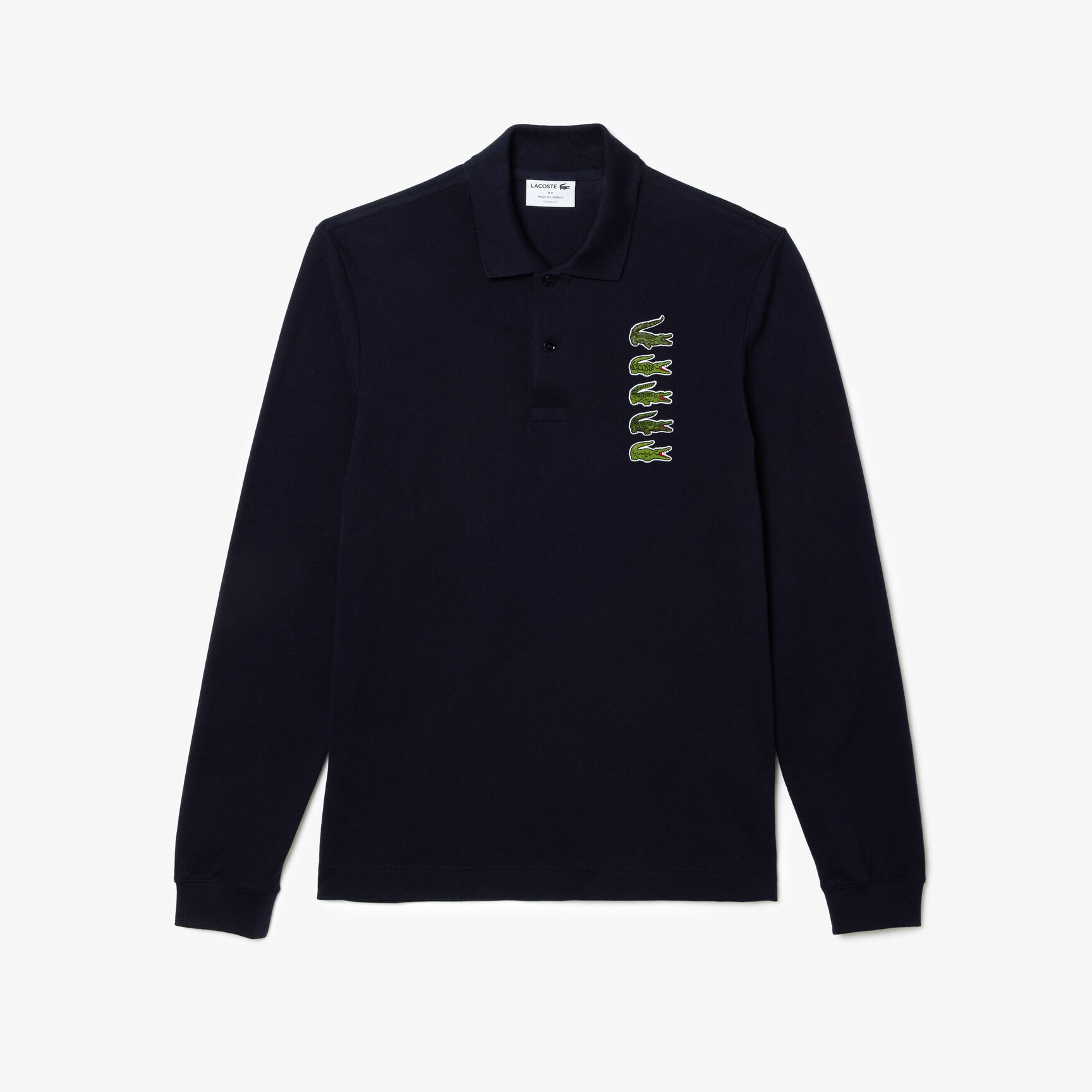 Long-Sleeved Original L.12.12 Multi Badge Polo Shirt Long-Sleeved Original L.12.12 Multi Badge Polo Shirt