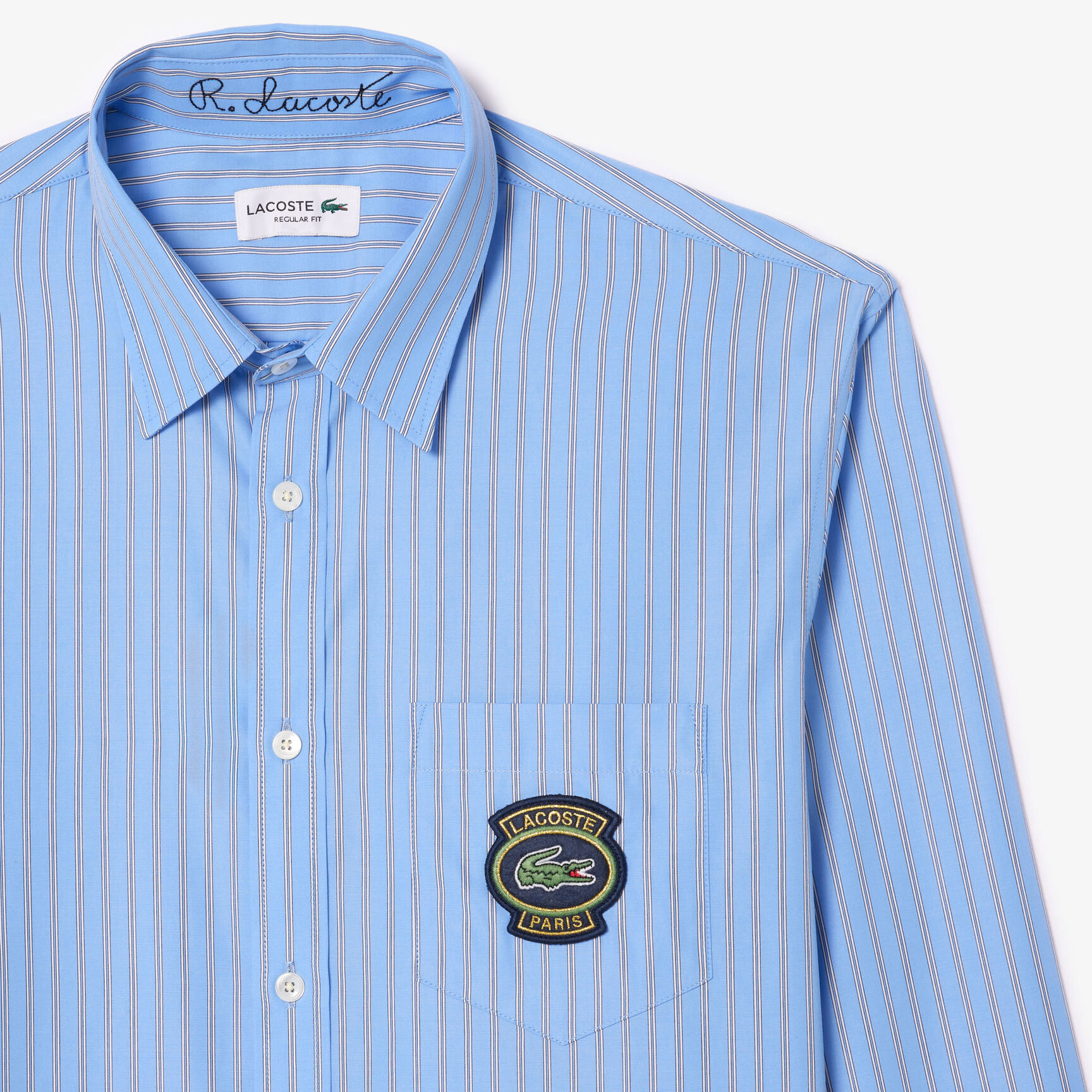 Striped Shirt with Badge